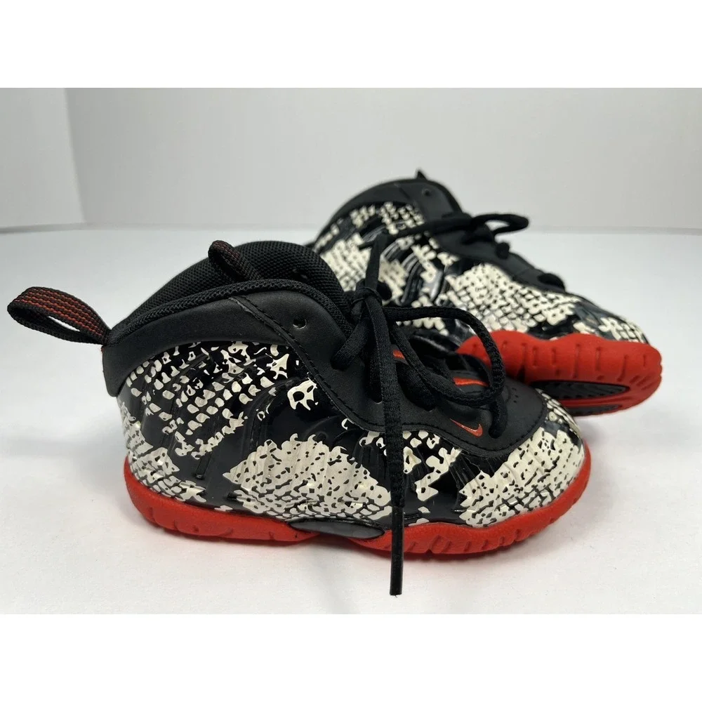 Nike Air Little Foamposite One Albino Snakeskin Toddler Shoe Sie 6C 723947-104